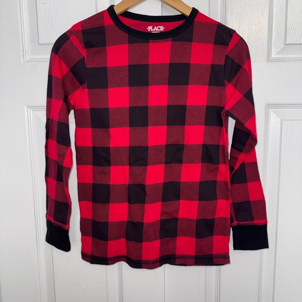Children’s Place Red and Black Checkered Long Sleeve Tee
